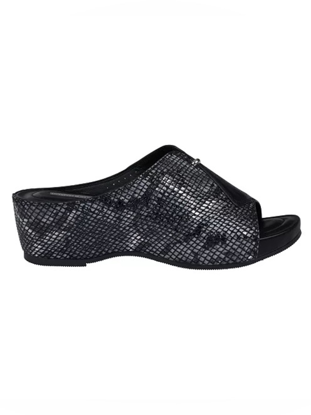 🔥GC Shoes
Women's Dacia Black Snake-Skin Slip On Wedge Sandals🔥 BRAND NEW❣️